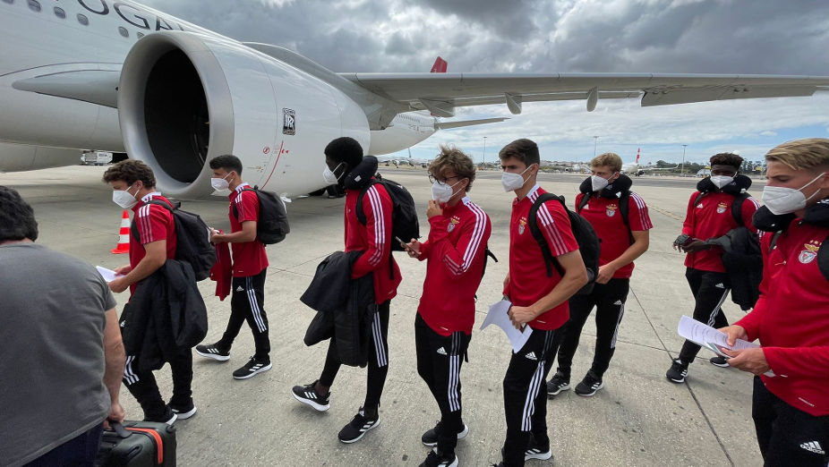 Youth League: viagem da equipa do Benfica para Kiev