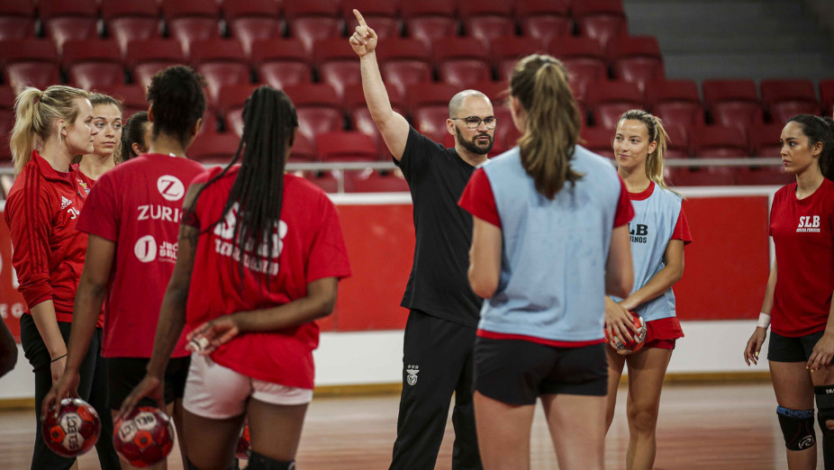 Treino do andebol feminino
