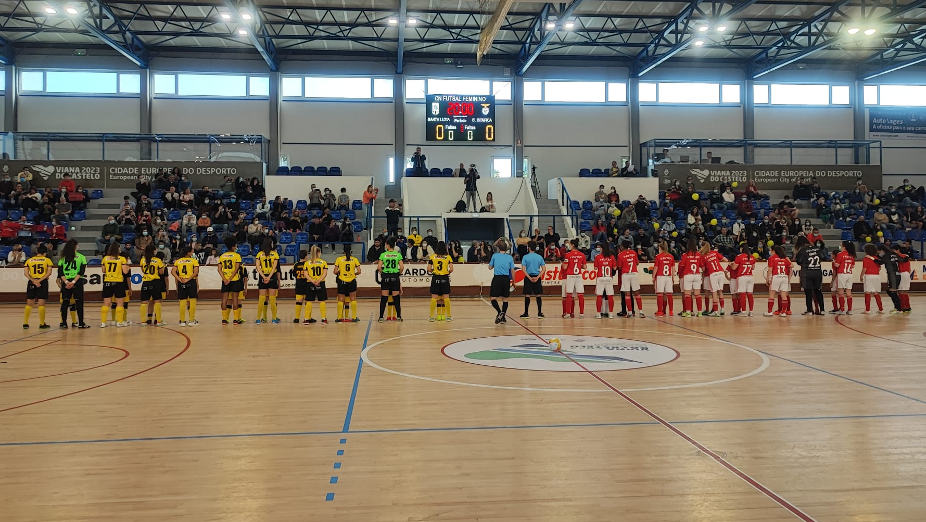 Equipas do Santa Luzia e do Benfica