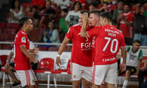 Celebrations of the futsal team