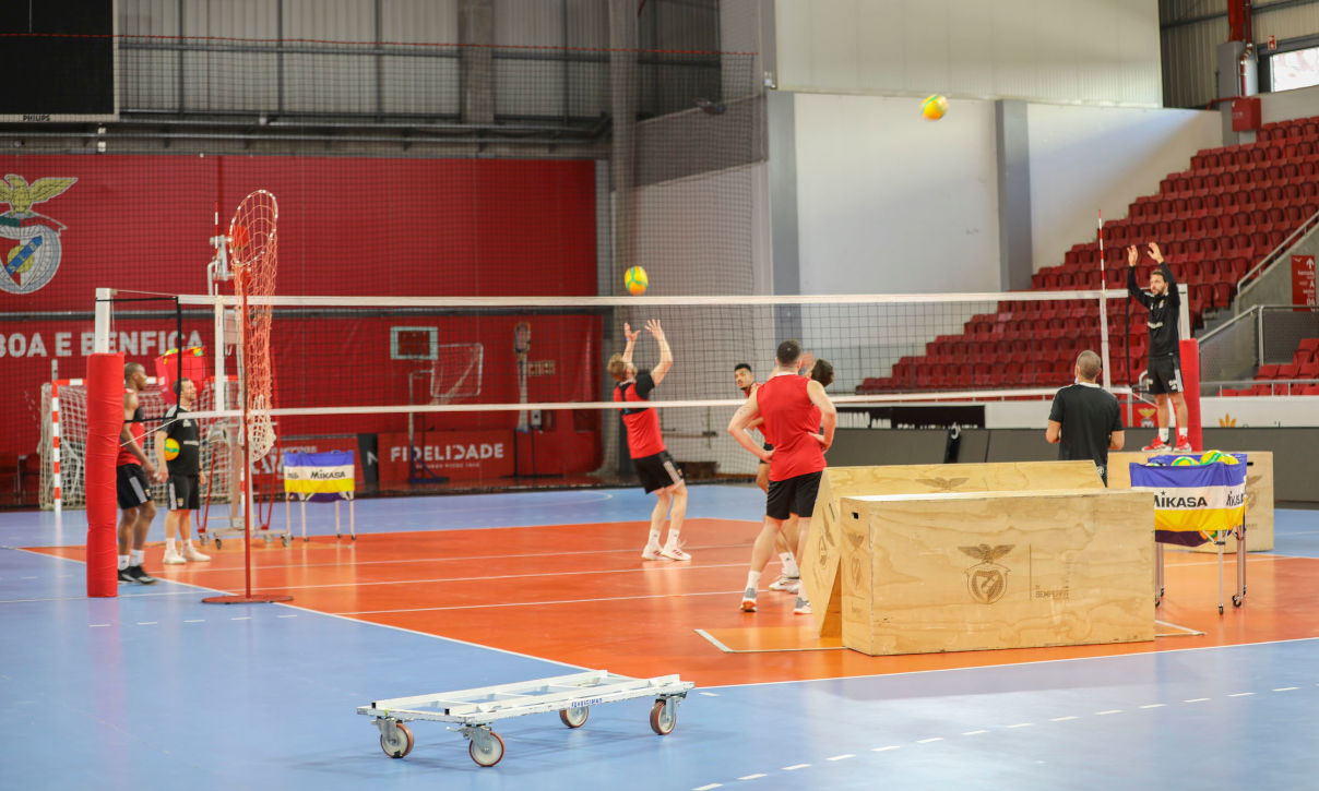 Treino do Voleibol