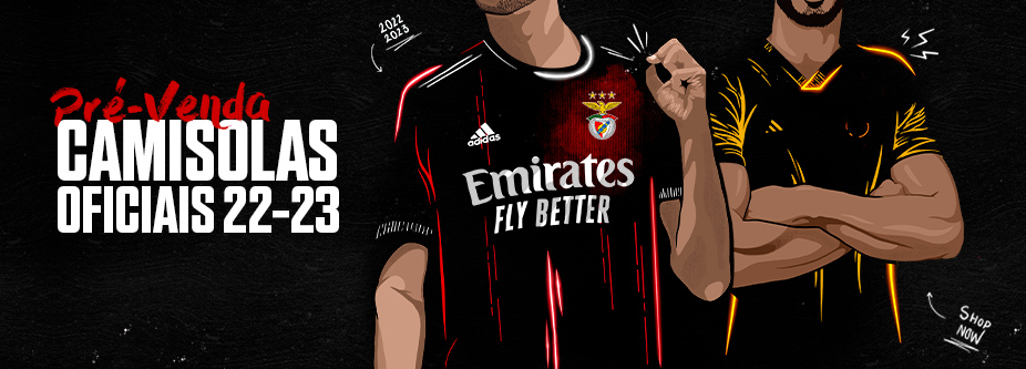 Pré-venda camisolas do Benfica
