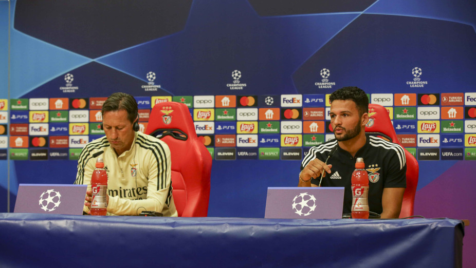 Roger Schmidt e Gonçalo Ramos