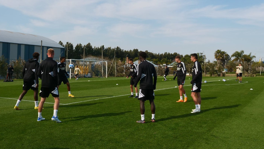 Treino dos Sub-20 no Uruguai