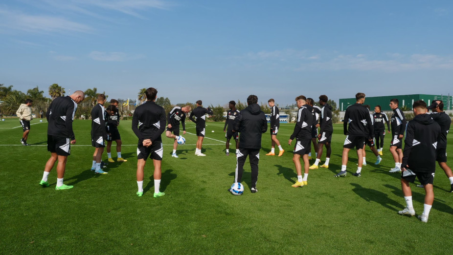 Treino dos Sub-20 no Uruguai