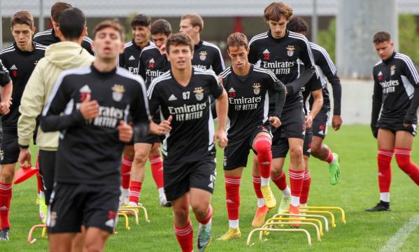 Treino da equipa do Benfica