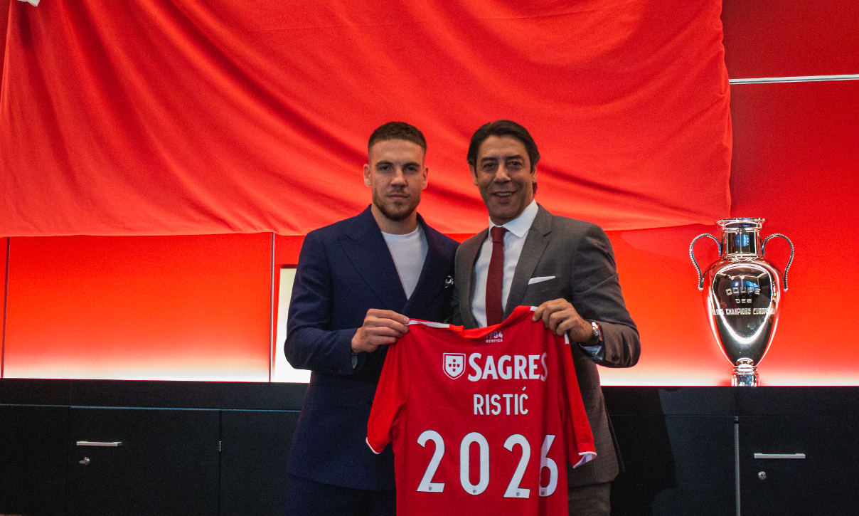 Benfica: Ristic com o Presidente Rui Costa