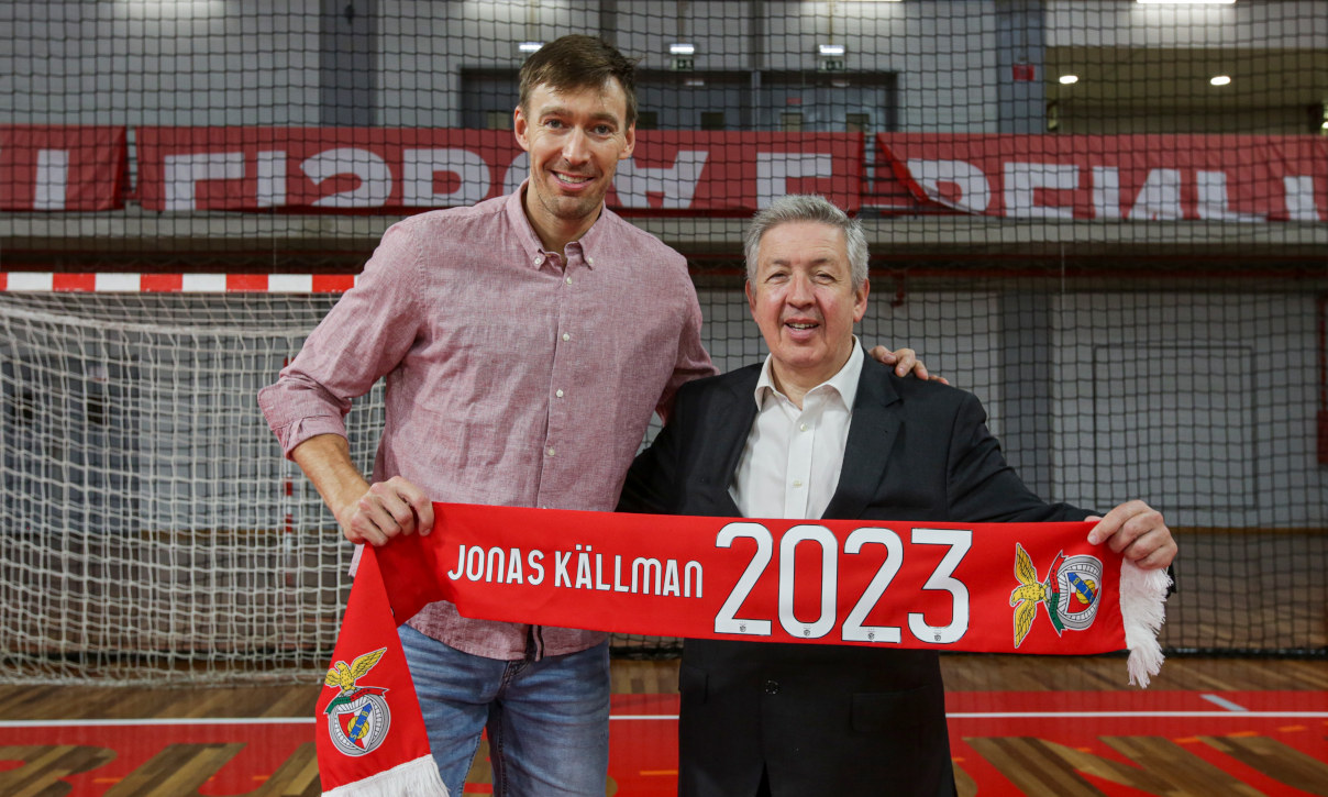 Jonas Källman e o vice-presidente Fernando Tavares