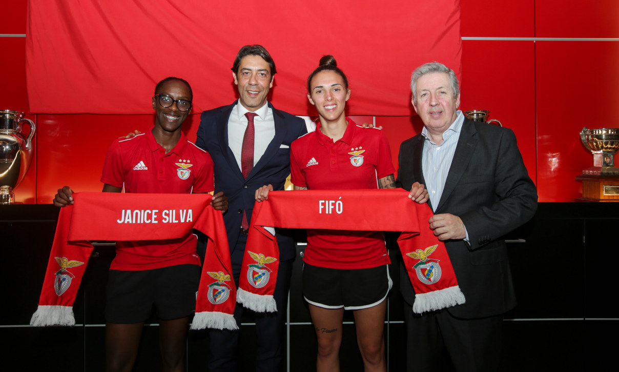 Janice e Fifó com o Presidente Rui Costa