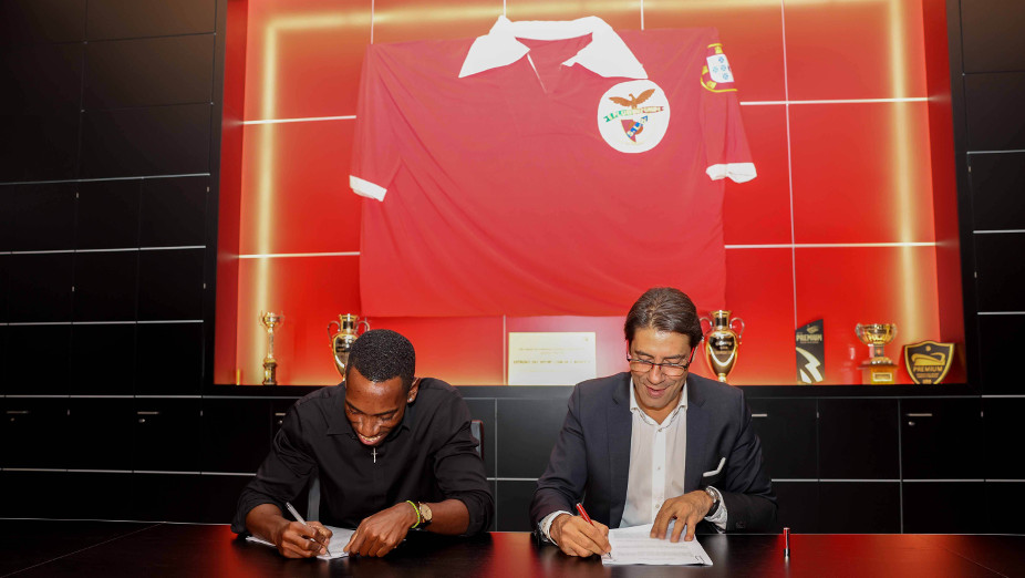 Pedro Pichardo com o Presidente Rui Costa
