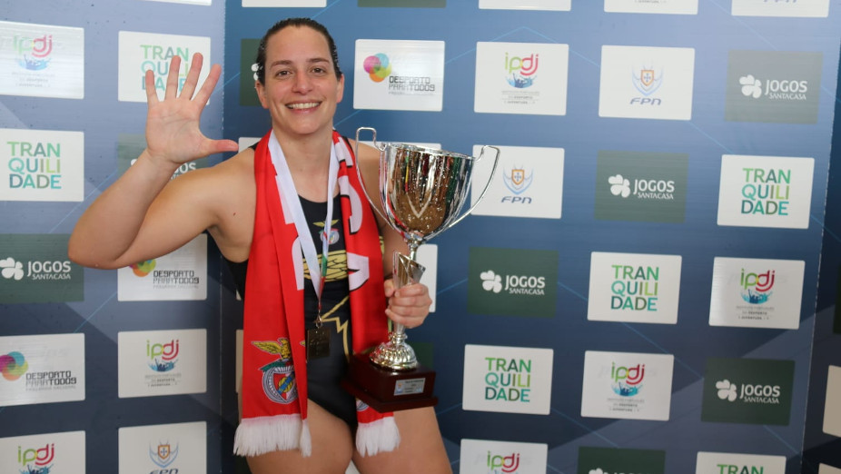 Inês Nunes, capitã da equipa feminina de polo aquático do Benfica