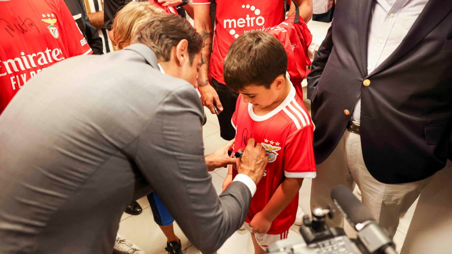 Rui Costa na Casa Benfica Albufeira