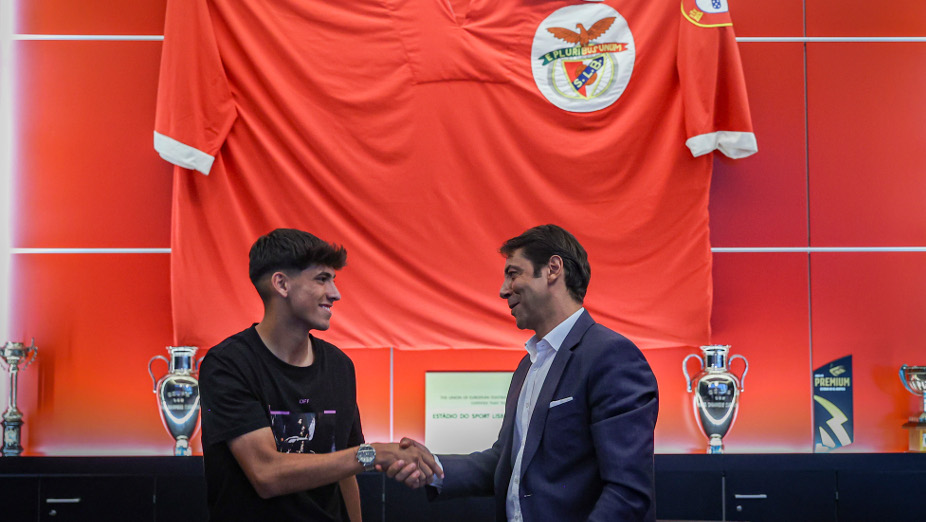 João Veloso com o Presidente Rui Costa