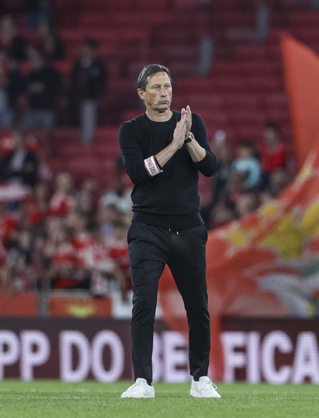 Roger Schmidt no final do encontro