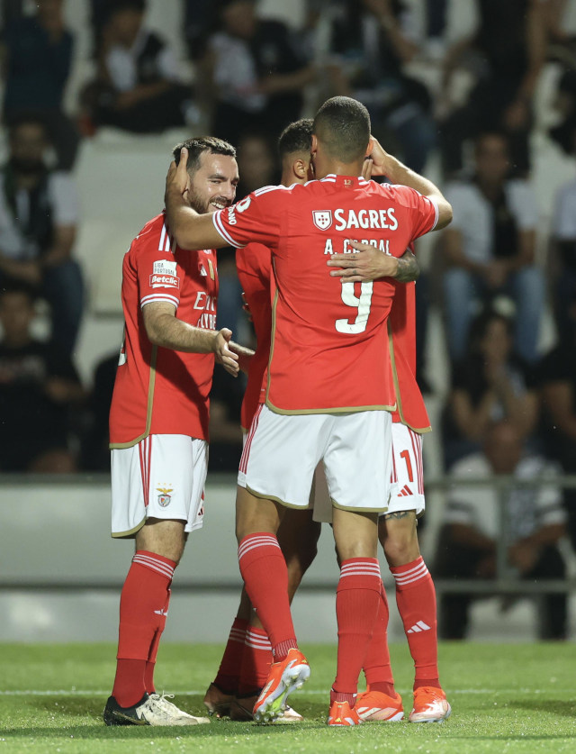Festejos da equipa do Benfica