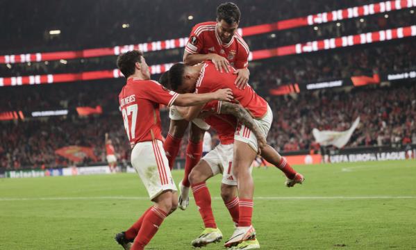 Festejo do segundo golo do Benfica