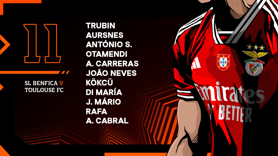 Equipa inicial do Benfica