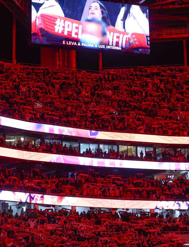Adeptos no Est&#225;dio da Luz
