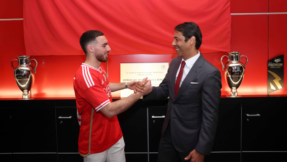 Kökcü com o Presidente Rui Costa