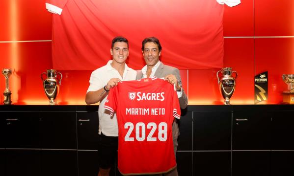 Martim Neto com o Presidente Rui Costa