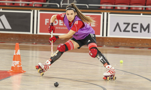 H&#243;quei em patins feminino