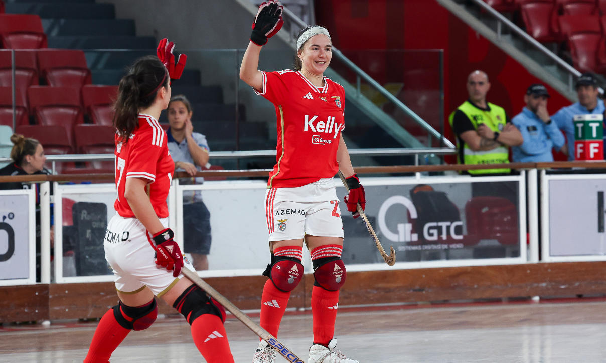 Equipa feminina de hóquei em patins do Benfica, jogo com APAC Tojal