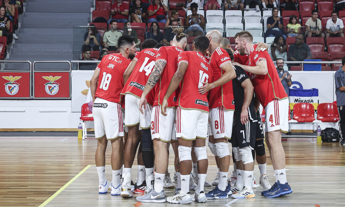 Roda da equipa do Benfica
