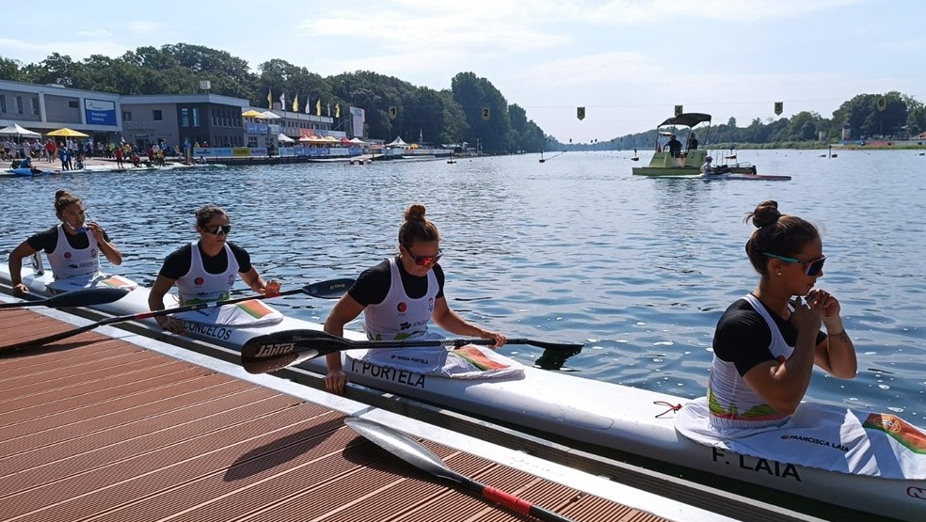 Teresa Portela na equipa de K4 500 metros feminina