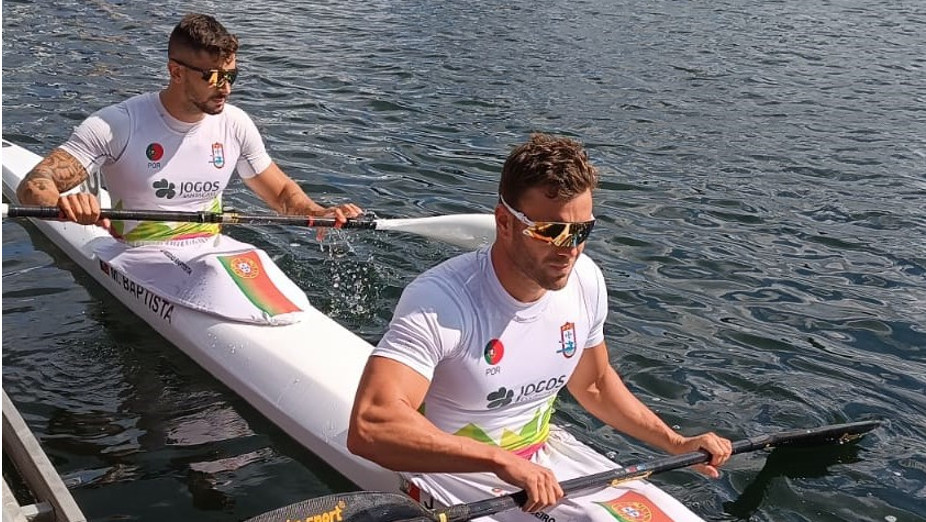 Messias Baptista e João Ribeiro competem no K2 500 metros