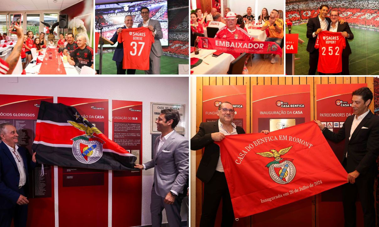 Inauguração das Casas Benfica Genève e Romont