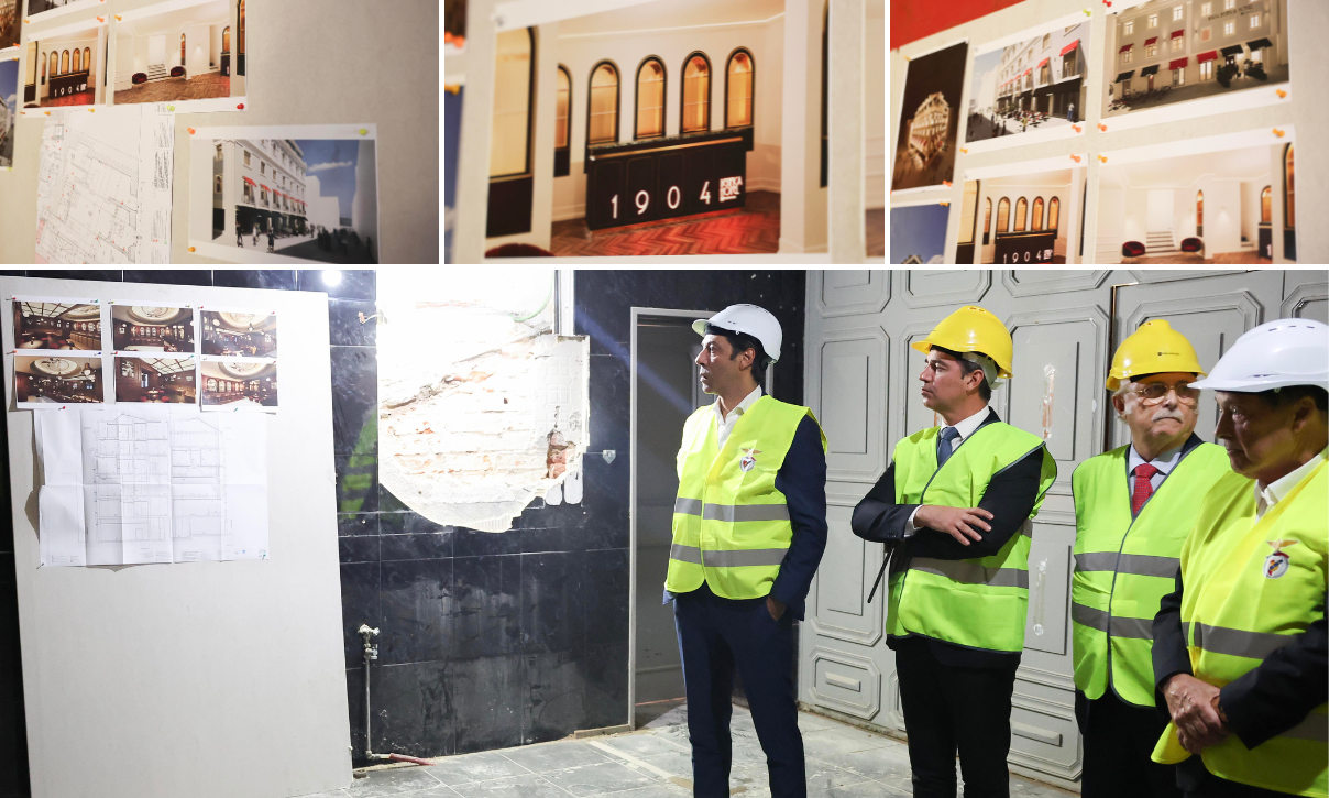 Visita às obras de requalificação da antiga sede do Clube