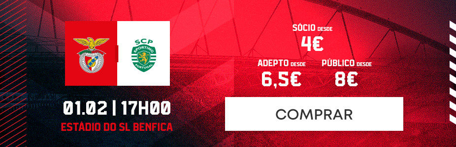 Bilhetes Benfica-Sporting