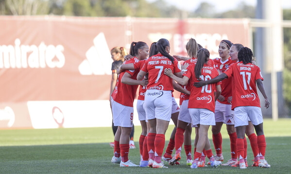 Festejo das jogadoras do Benfica