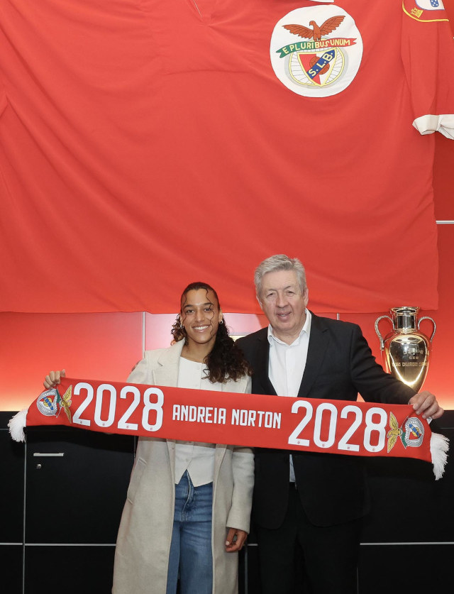 Andreia Norton con el vicepresidente Fernando Tavares