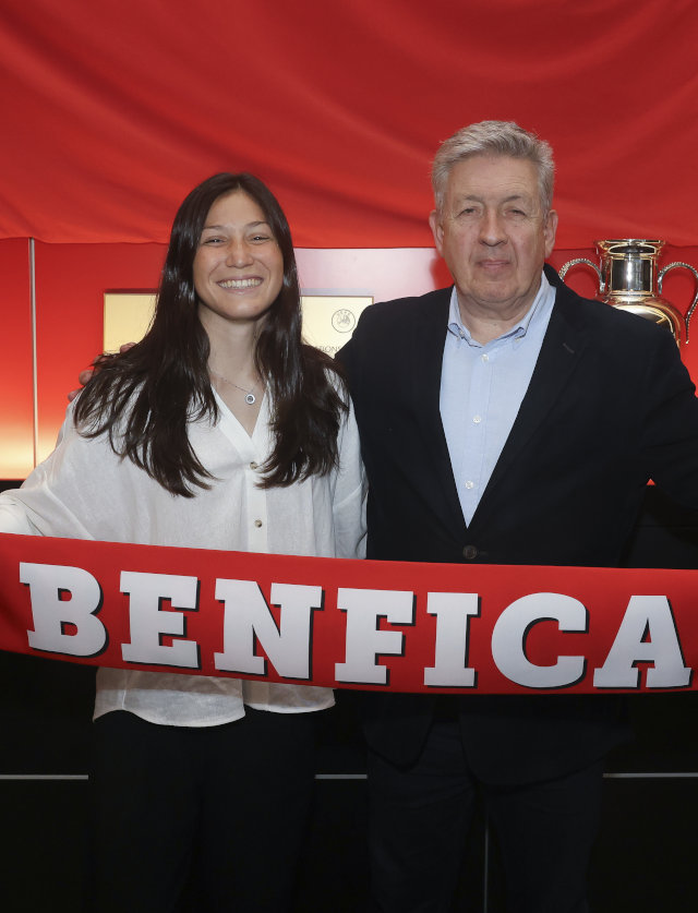Lara Martins com o vice-presidente Fernando Tavares