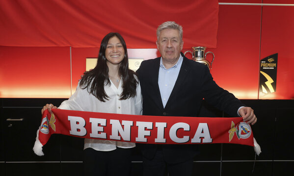 Lara Martins com o vice-presidente Fernando Tavares