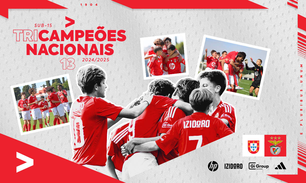 Benfica Campeão Nacional de Iniciados Sub-15 2024/25