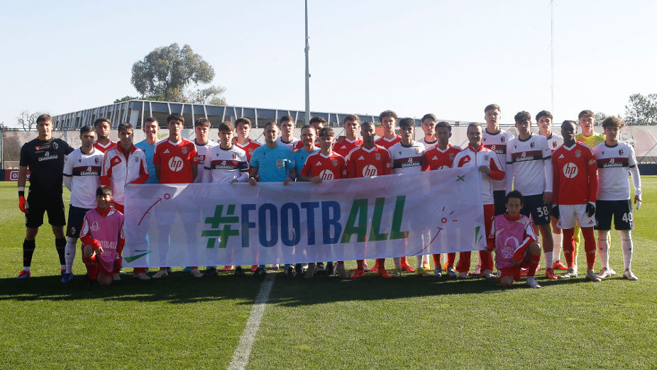 Equipas Sub-19 do Benfica e do Bolonha
