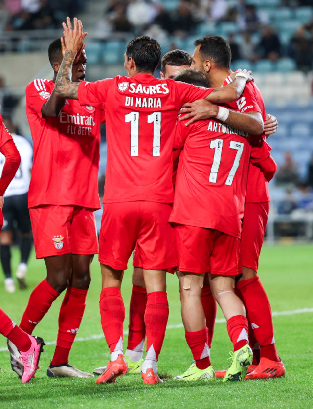 Festejos do Benfica no Est&#225;dio Algarve