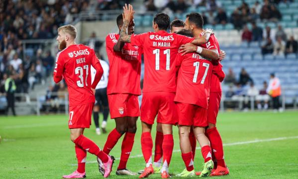 Festejos do Benfica no Est&#225;dio Algarve