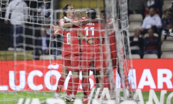 Festejos da equipa no Bessa