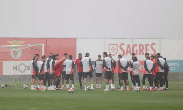 Equipa reunida no Benfica Campus