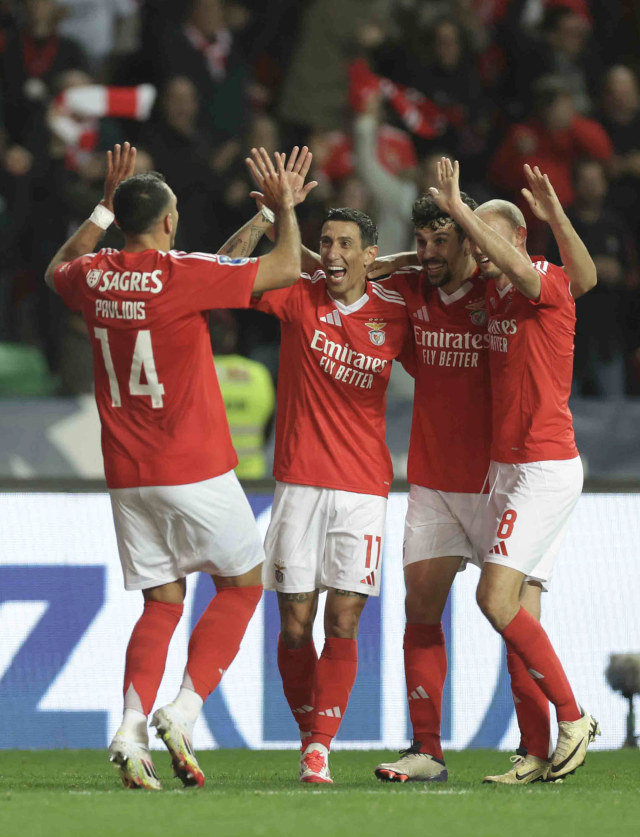 Jogadores do Benfica
