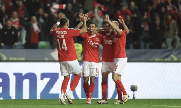 Jogadores do Benfica