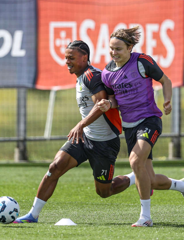 Treino véspera Tirsense-Benfica