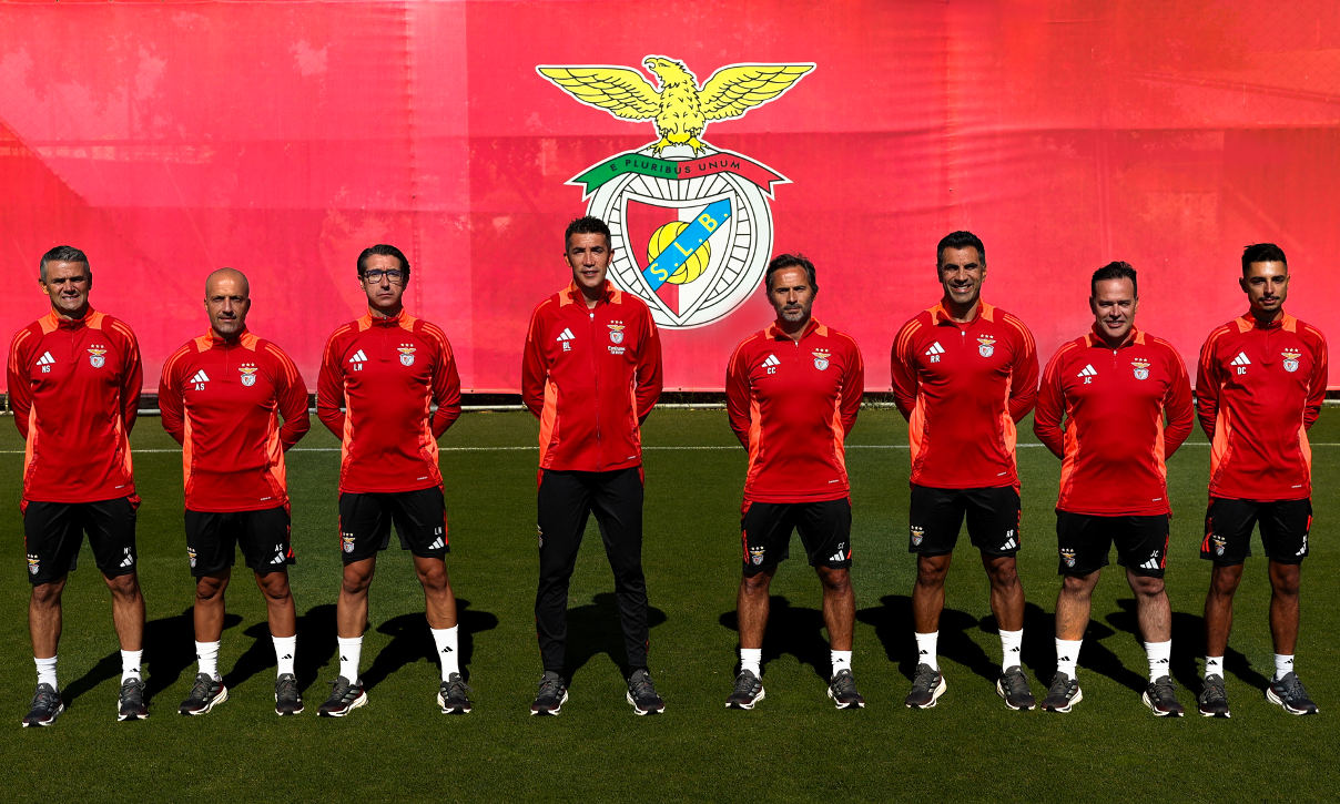 Benfica: Bruno Lage e a equipa técnica