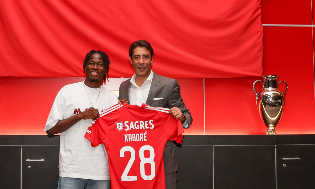 Issa Kaboré com o Presidente Rui Costa