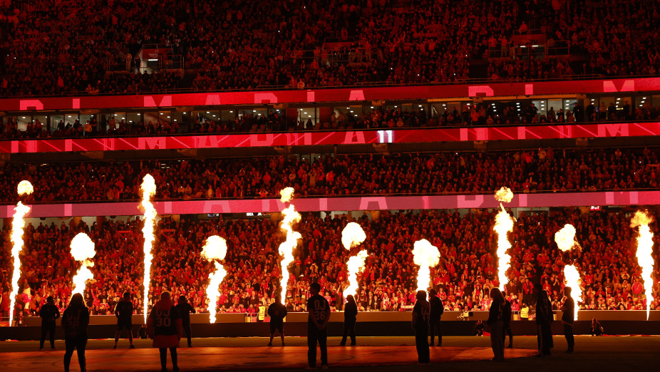 Adeptos no Estádio da Luz