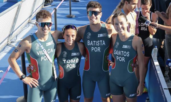 A equipa portuguesa com Vasco Vila&#231;a e Melanie Santos