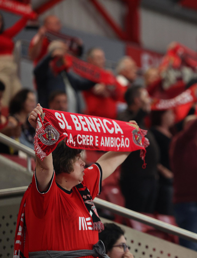 Adeptos do Benfica no Pavilh&#227;o Fidelidade